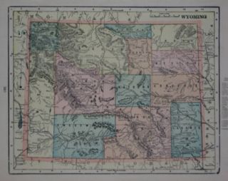 1899 Mountain Railroad Map COLORADO Aspen Pueblo Denver Cripple Creek