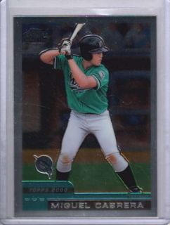 Miguel Cabrera 2000 Topps Chrome Traded Rookie RC T40 Hot JR2090