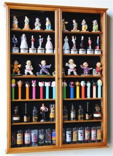 Glass 84 Shooter Figures Mini Liquor Display Case Cabinet Wall Rack