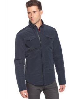 Armani Jeans Jacket, Nylon Hidden Zipper Jacket