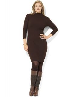 Lauren Ralph Lauren Plus Size Dress, Long Sleeve Wool Mock Neck