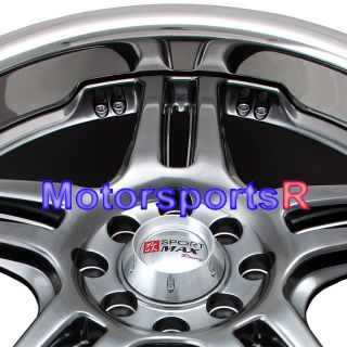 20 20x7 5 XXR 502 Chromium Black Wheels Rims 08 Acura TSX 03 TL 06 RSX