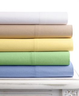 Martha Stewart Collection Bedding, 220 Thread Count Solid Sheet Sets
