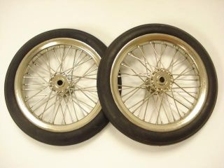 Pair of 4 inch Model Airplane Wire Wheels New