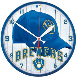 Milwaukee Brewers MLB Baseball Throwback Logo Round Cap Wall Clock