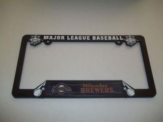Milwaukee Brewers Plastic License Plate Frame Baseball