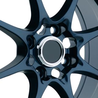 Konig FlatOut 15x8 4x100 ET25 Blue Wheels Fit Civic SI Integra Fit