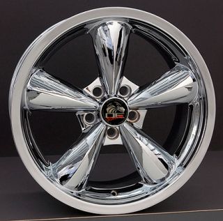 18 Chrome Bullitt Bullet Wheels with Nexen ZR Tires Rims Fit Mustang