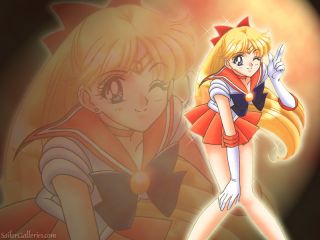 Sailor Moon Costume Venus COS Play Uniform Fancy Dress Up Outfit Adult