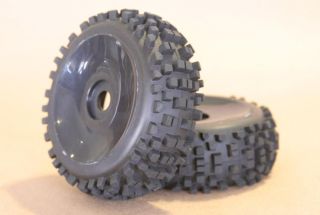 RC 1 8 Car Buggy Truck Tires Wheels Rims Package Dish Knobby