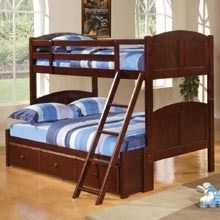 Acme Allentown Espresso Twin Bunk Bed with Storage Stairway Drawers