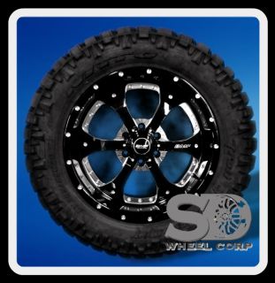 Death Metal Rims 305 55 20 Nitto Trail Grappler Wheels Tires