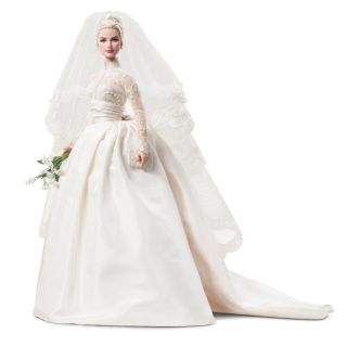 2011 Silkstone Grace Kelly The Bride Barbie Collector Gold Label New