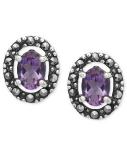 Genevieve & Grace Sterling Silver Earrings, Amethyst (1 1/3 ct. t.w