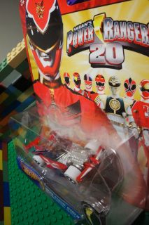 Hot Wheels Red Mega Strike Racer Power Rangers Megaforce 20th Anniv