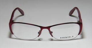 New Koali 7053K 52 15 125 Raspberry Half Rim Optical Eyeglasses