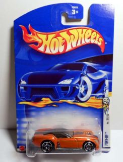 Hot Wheels 2002 46 First Ed Pony Up DK Orange w PR5s Mint on Card