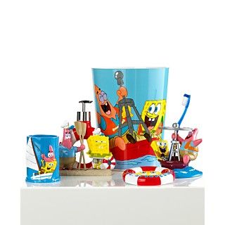 Nickelodeon Bath Accessories, Spongebob Set Sail Collection  