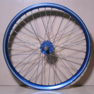 Old School BMX Wheels Araya Aero 20x1 75 Rims K K Hubs Blue Used Rough
