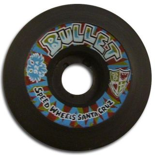 Santa Cruz Bullet Church Glass Skateboard Wheels 60mm 92A Black