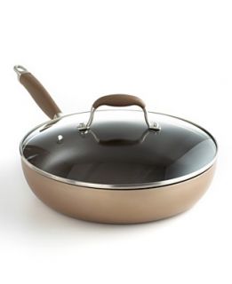 Anolon Advanced Bronze Covered Deep Skillet, Hard Anodized Nonstick 12