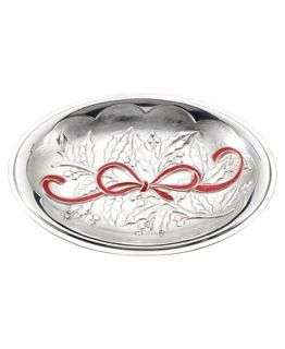 Lenox Serveware, 9 3/4 Holiday Carved Metal Tray