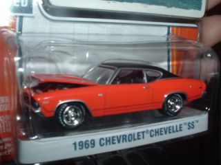 1969 Chevy Chevelle Orange Greenlight Muscle Extra Wheels