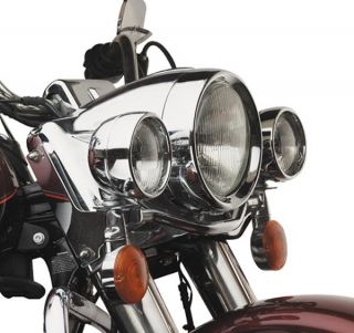 FRENCHED HEADLIGHT TRIM RING FOR HARLEY FLHS FLHT ROAD KING 83 12