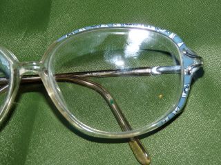 Vtg Womens Eyeglass Frames Plastic Elizabeth Arden Blue