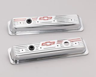 Stamped Steel Chevrolet Valve Covers 141 107 Chevy SBC 283 305 350 400