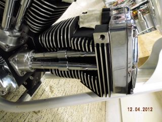 107 Ultima Motor Engine EVO Black Chrome Billet Rocker Covers Harley