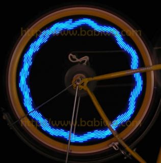 Genuine Bike Bicycle Spoke Wheel Flash Light DIY Word Pic Tire Tyre