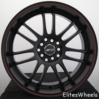 18x7 5 Black Wheel MSR 86 5x100 5x4 5 Rims Sale Civic Jetta Scion