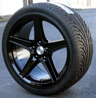 18x9 Black Saleen Style Mustang ® Wheels Tires Cooper 265 35ZR18 1994