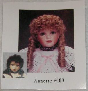 Monique Doll Wig Annette 103 Black Size 10 11 New