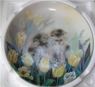 Lily Chang Plate Petal Pals 4th Issue Kitty Cat