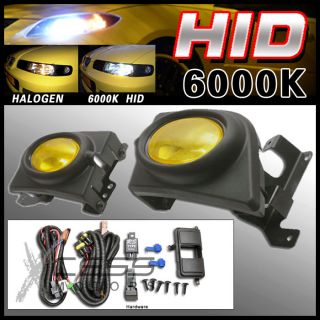 6000K HID 06 08 Honda Civic 4DR Sedan Yellow Lens Fog Lights Kit RH LH