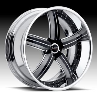 20 MHT Suede Black Rims Wheels BMW 745 750 645 650 M6