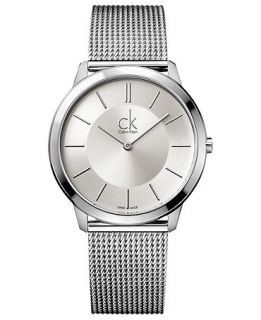 ck Calvin Klein Watch, Mens Swiss Minimal Stainless Steel Mesh