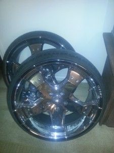 22 Greed Hang Tyme Chrome Wheels Tires 5x5 or 5x127 Bolt Pattern
