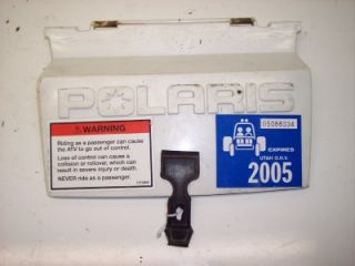 93 01 Polaris 250 Trail Blazer Boss Tool Box Cover Lid