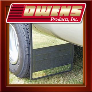 Dually Rear Rubber Mud Flap w Stainless Steel Chevy GMC Silverado 3500
