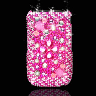 For Rim Blackberry Curve 8520 8530 9300 Luxury Diamond Case Pearl