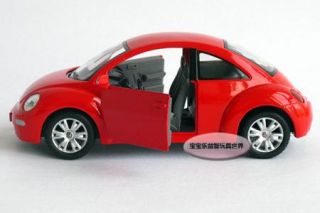 New Volkswagen Beetle Large 1 24 Diecast Model Car Red B121A