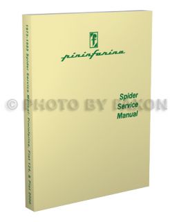 1975 1976 1977 1978 Fiat 124 Spider Repair Shop Manual Service Book
