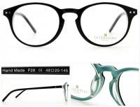 New Tateossian F28 3 Black Round Retro Eyeglasses Frame