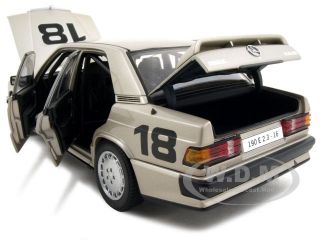 Brand new 118 scale diecast model of Mercedes 190 E 2.3 16V #18 1984