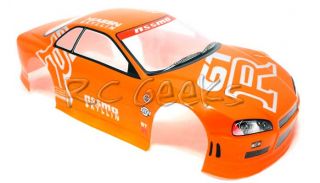 RC Car 1 10 Nissan Skyline GTR Body Shell 190mm Orange S020ORANGE
