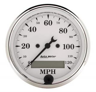 Auto Meter Old Tyme White Series Speedometer 1688 M