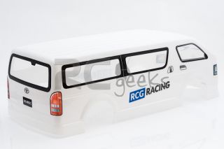 RCG Racing Radio Control RC Car Toyota Hiace Body Shell Clear 1 10th